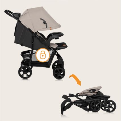 Lionelo - Cochecito EMMA PLUS beige/negro