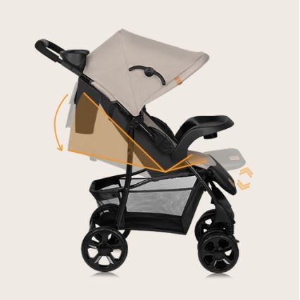 Lionelo - Cochecito EMMA PLUS beige/negro