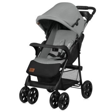 Lionelo - Cochecito EMMA PLUS gris/negro