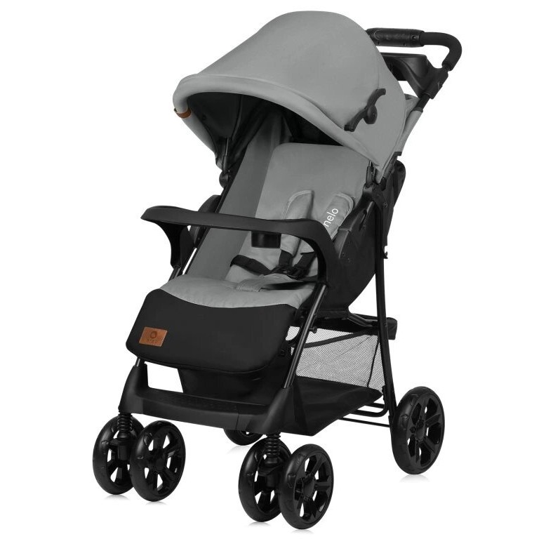 Lionelo - Cochecito EMMA PLUS gris/negro