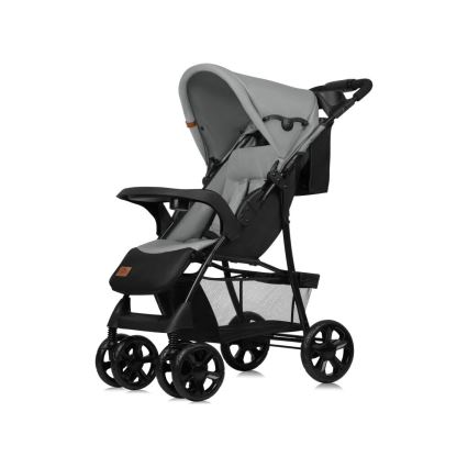 Lionelo - Cochecito EMMA PLUS gris/negro