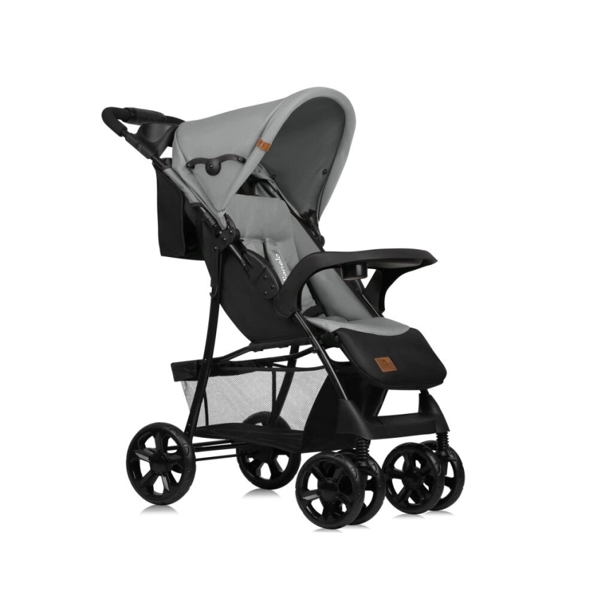 Lionelo - Cochecito EMMA PLUS gris/negro
