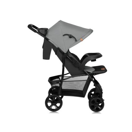 Lionelo - Cochecito EMMA PLUS gris/negro