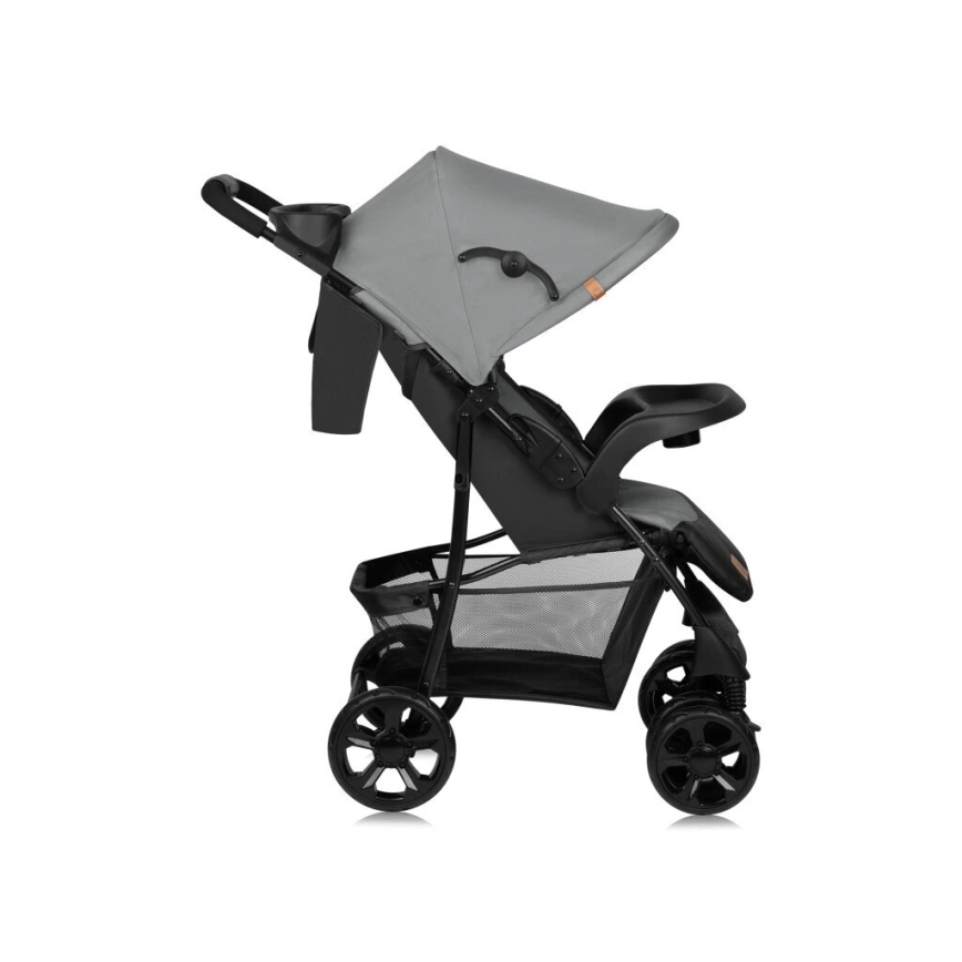 Lionelo - Cochecito EMMA PLUS gris/negro