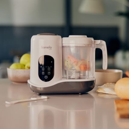 Lionelo - Cocina de vapor 5en1 BABYMENU 110W/230V blanco/gris