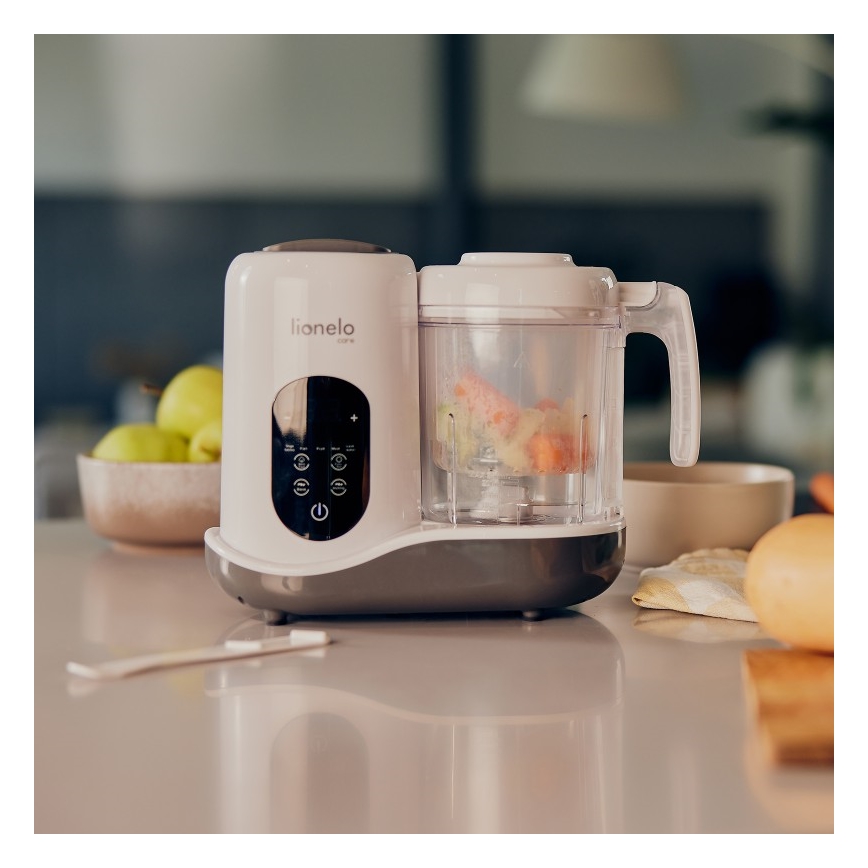 Lionelo - Cocina de vapor 5en1 BABYMENU 110W/230V blanco/gris