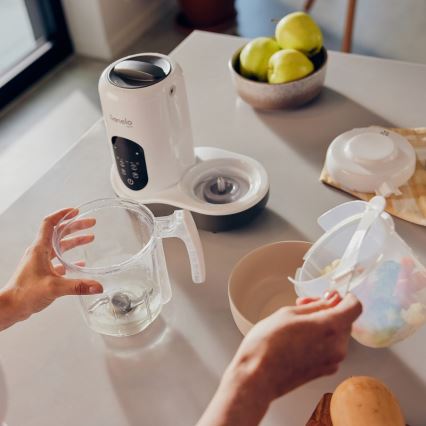 Lionelo - Cocina de vapor 5en1 BABYMENU 110W/230V blanco/gris