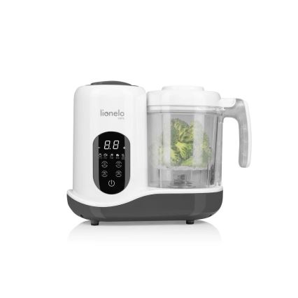 Lionelo - Cocina de vapor 5en1 BABYMENU 110W/230V blanco/gris