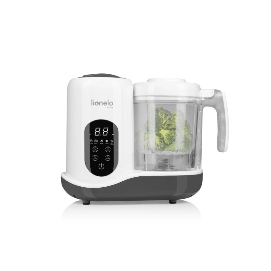 Lionelo - Cocina de vapor 5en1 BABYMENU 110W/230V blanco/gris
