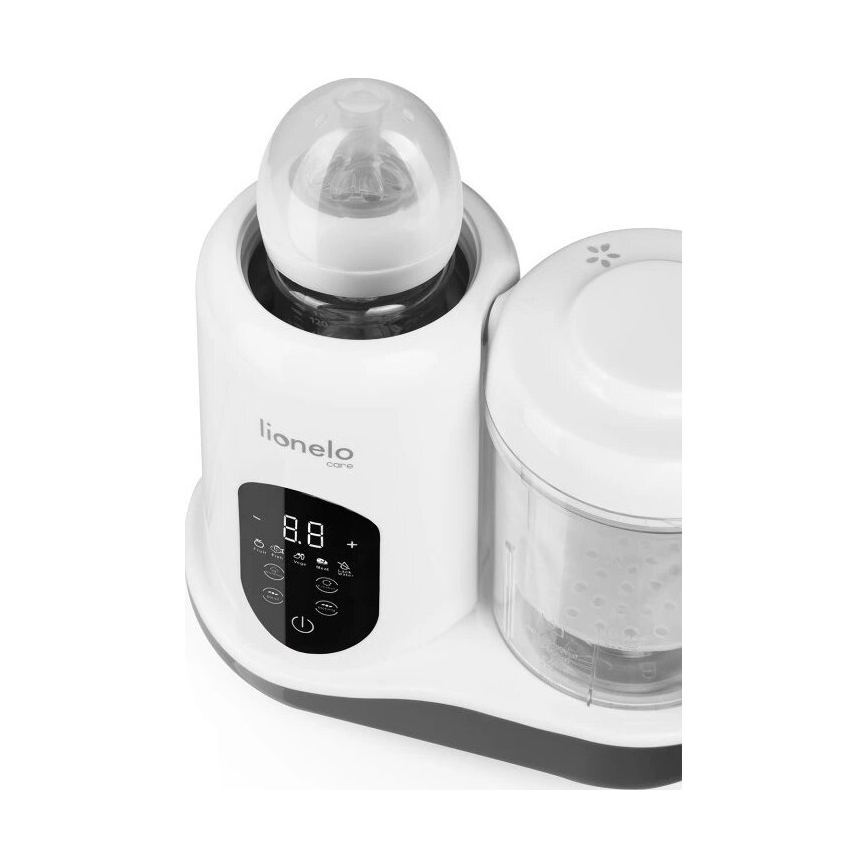 Lionelo - Cocina de vapor 5en1 BABYMENU 110W/230V blanco/gris