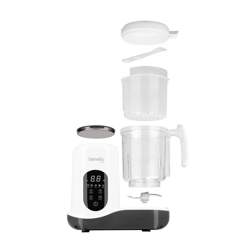 Lionelo - Cocina de vapor 5en1 BABYMENU 110W/230V blanco/gris
