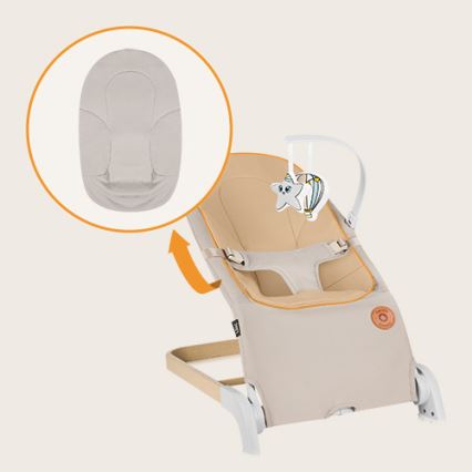 Lionelo - Columpio para bebés LILAC beige