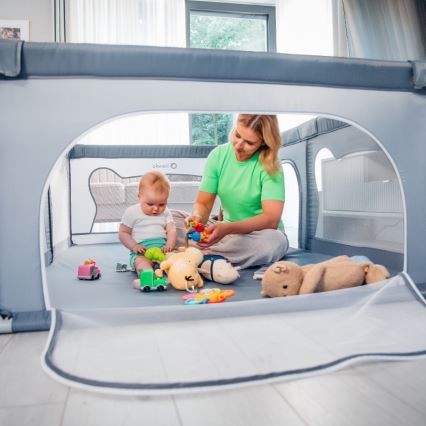 Lionelo - Corralito WILLOW gris