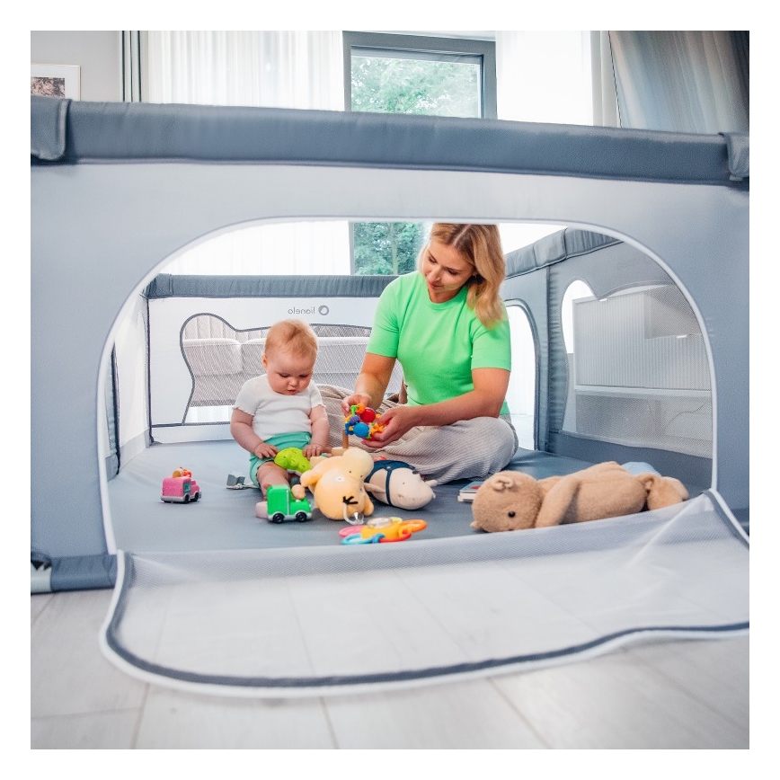 Lionelo - Corralito WILLOW gris