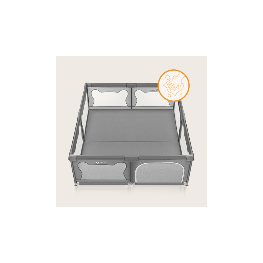 Lionelo - Corralito WILLOW XL gris