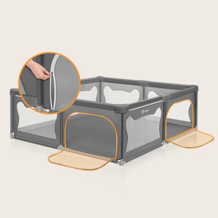 Lionelo - Corralito WILLOW XL gris