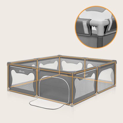 Lionelo - Corralito WILLOW XL gris