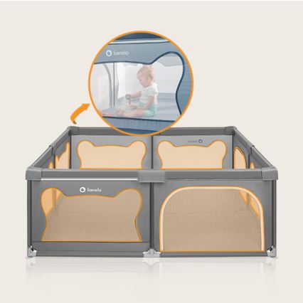 Lionelo - Corralito WILLOW XL gris