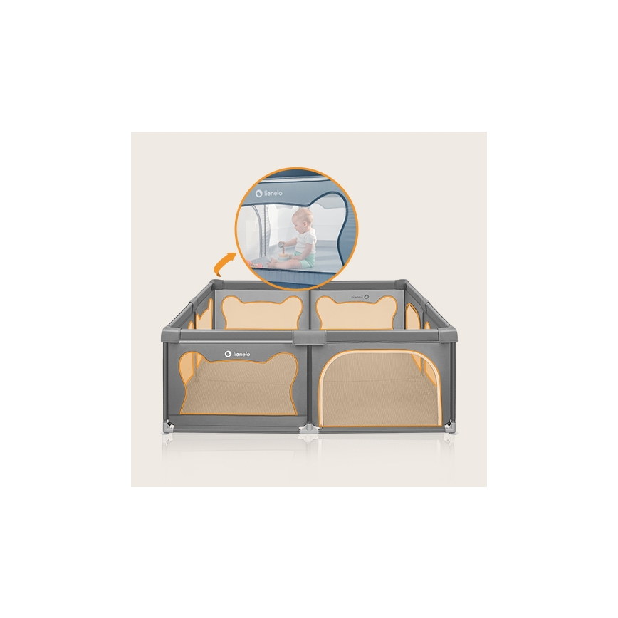 Lionelo - Corralito WILLOW XL gris