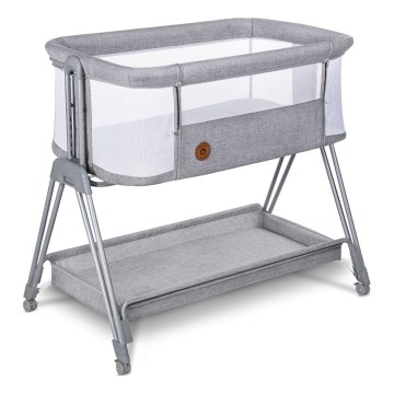 Lionelo - Cuna para bebé 2en1 LUNA gris