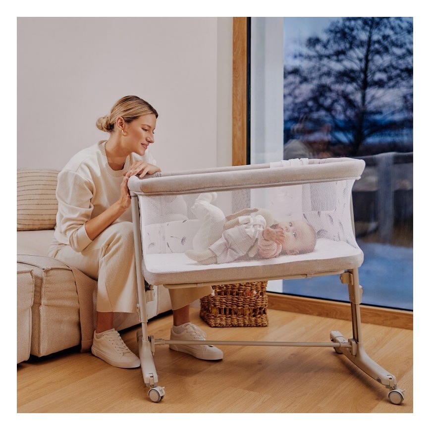 Lionelo - Cuna para bebé 3en1 AURORA beige
