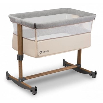 Lionelo - Cuna para bebé 3en1 LEONIE gris/beige