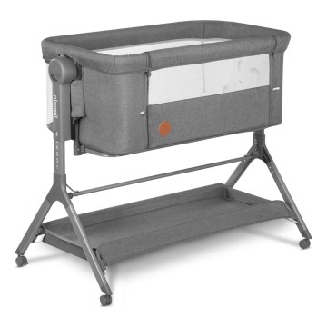 Lionelo - Cuna para bebé 3en1 LEONIE PLUS gris