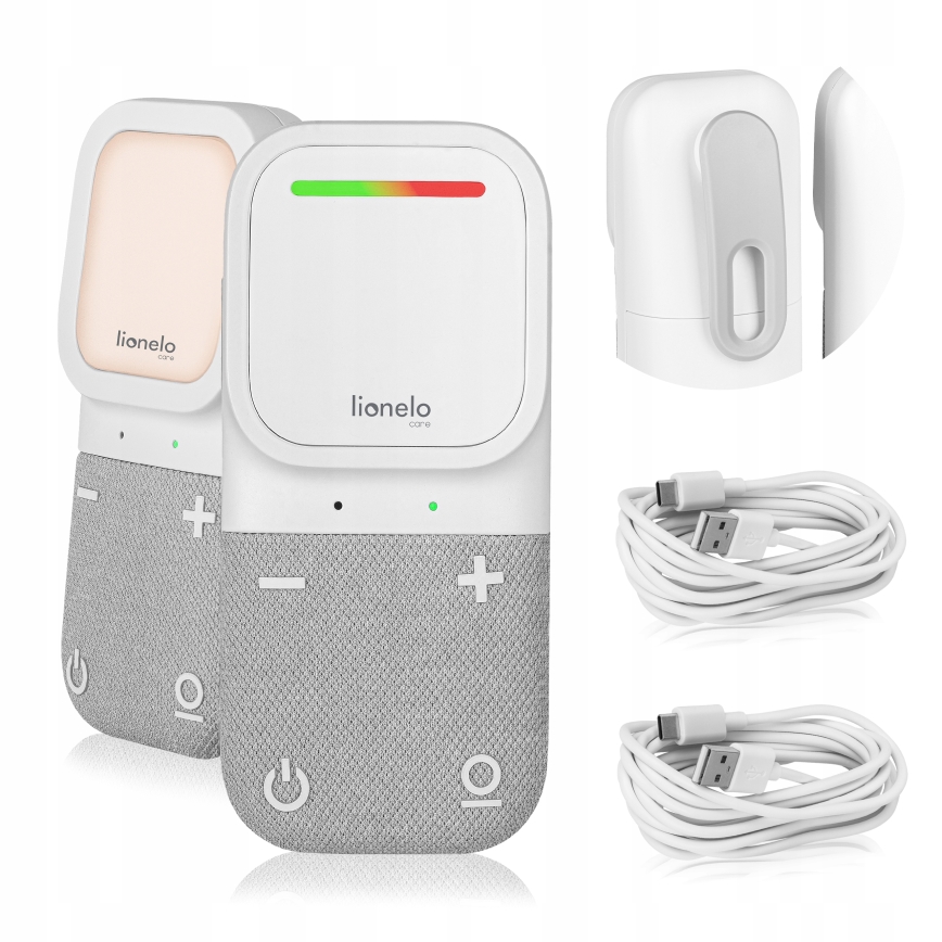 Lionelo - Monitor de audio inalámbrico y recargable para bebés BABYLINE 2.2 5V