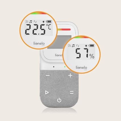 Lionelo - Monitor de audio inalámbrico y recargable para bebés BABYLINE 2.3 5V
