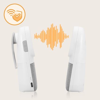 Lionelo - Monitor de audio inalámbrico y recargable para bebés BABYLINE 2.3 5V