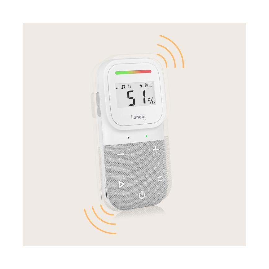 Lionelo - Monitor de audio inalámbrico y recargable para bebés BABYLINE 2.3 5V