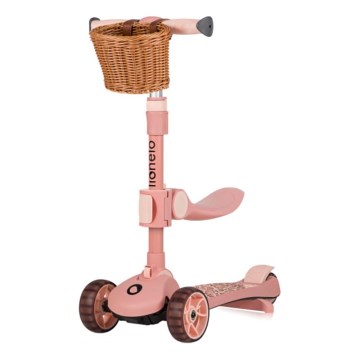 Lionelo - Patinete infantil 2en1 FRANKY rosa
