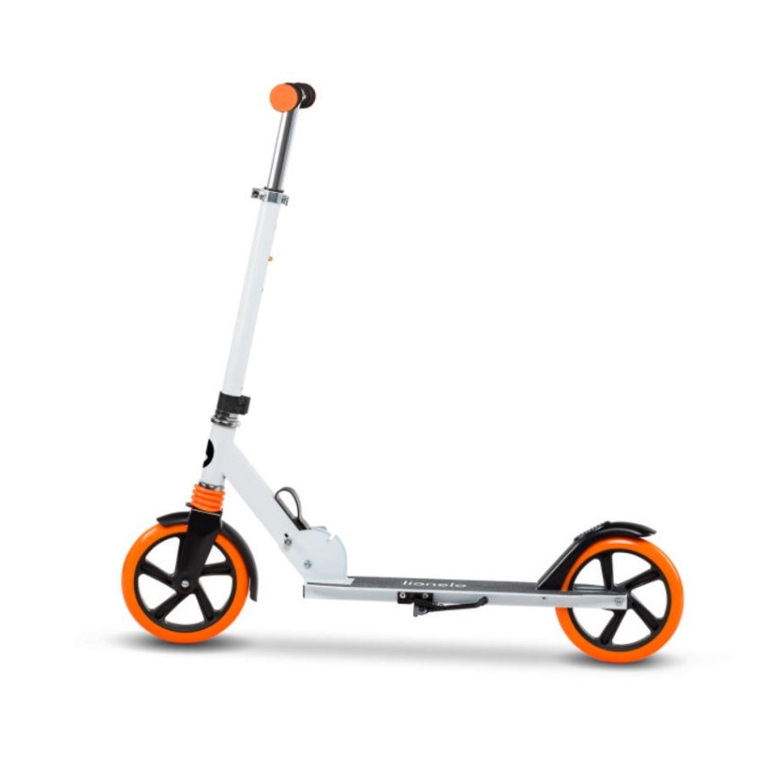 Lionelo - Patinete infantil LUCA blanco/naranja