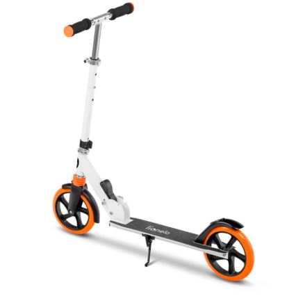 Lionelo - Patinete infantil LUCA blanco/naranja