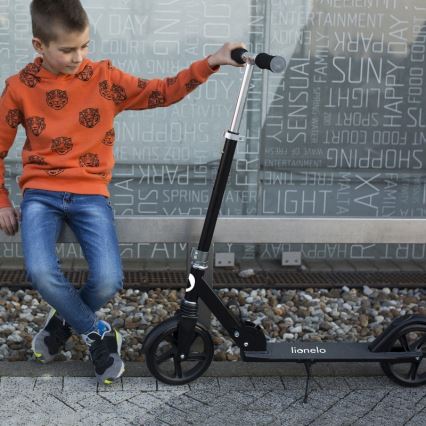 Lionelo - Patinete infantil LUCA negro