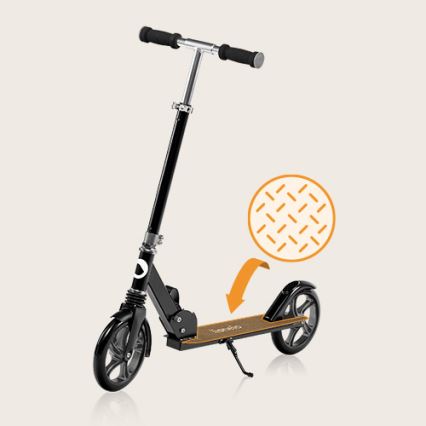 Lionelo - Patinete infantil LUCA negro