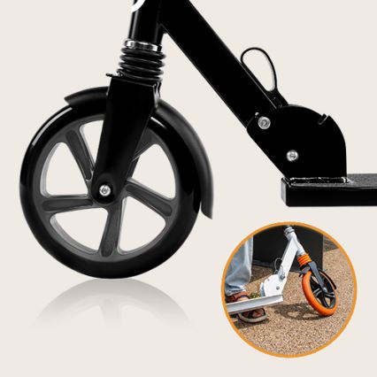 Lionelo - Patinete infantil LUCA negro