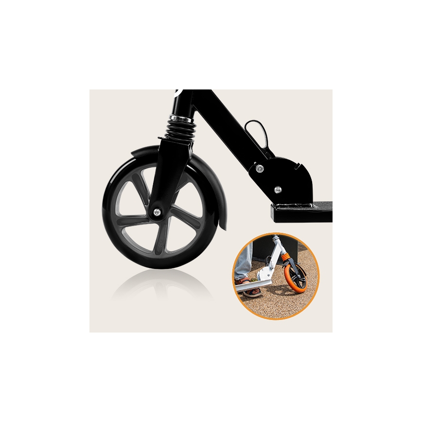 Lionelo - Patinete infantil LUCA negro