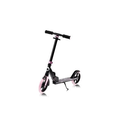 Lionelo - Patinete infantil LUCA negro/rosa