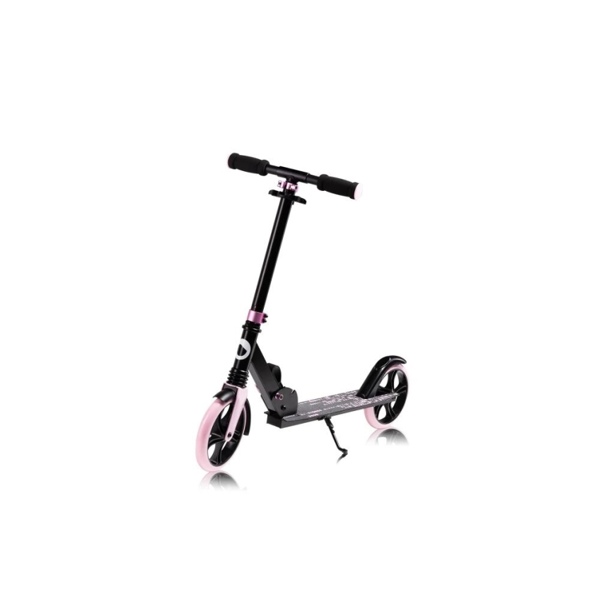 Lionelo - Patinete infantil LUCA negro/rosa