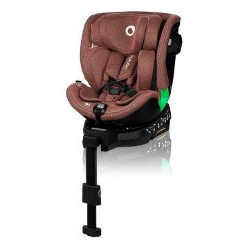 Lionelo - Silla de coche con base giratoria HARMONY i-Tamaño 40-150 cm color ladrillo