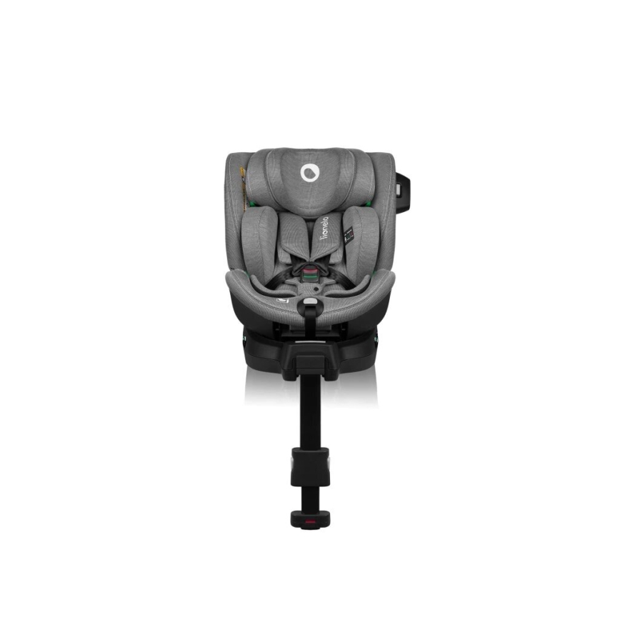 Lionelo - Silla de coche con base giratoria HARMONY i-Tamaño 40-150 cm gris