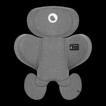 Lionelo - Silla de coche con base giratoria HARMONY i-Tamaño 40-150 cm gris