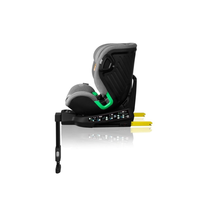Lionelo - Silla de coche con base giratoria HARMONY i-Tamaño 40-150 cm negro/gris