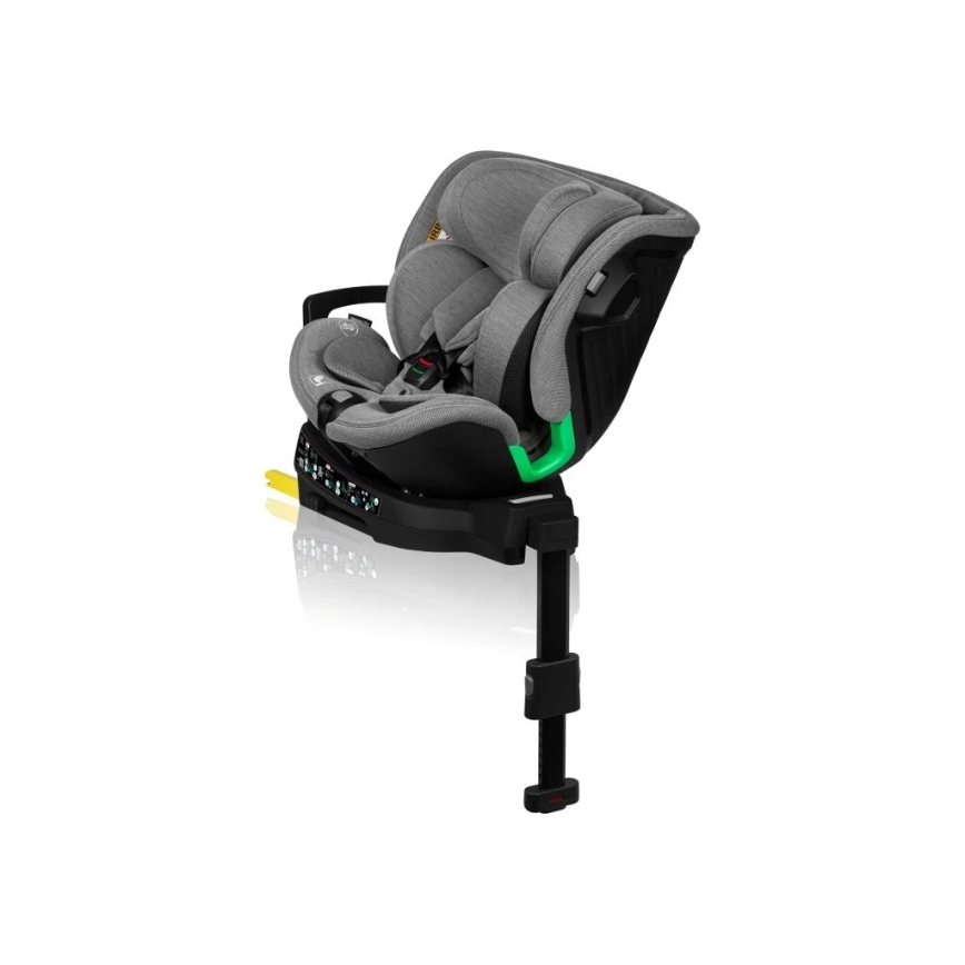 Lionelo - Silla de coche con base giratoria HARMONY i-Tamaño 40-150 cm negro/gris