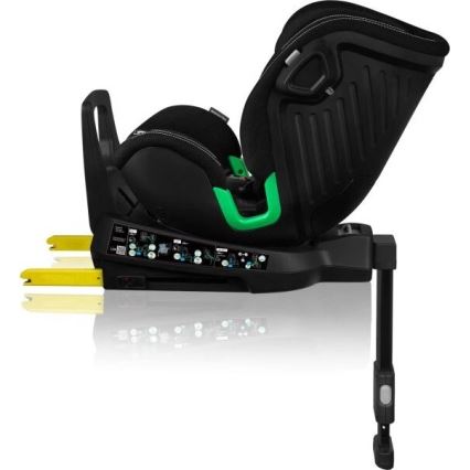 Lionelo - Silla de coche con base giratoria HARMONY i-Tamaño 40-150 cm negro