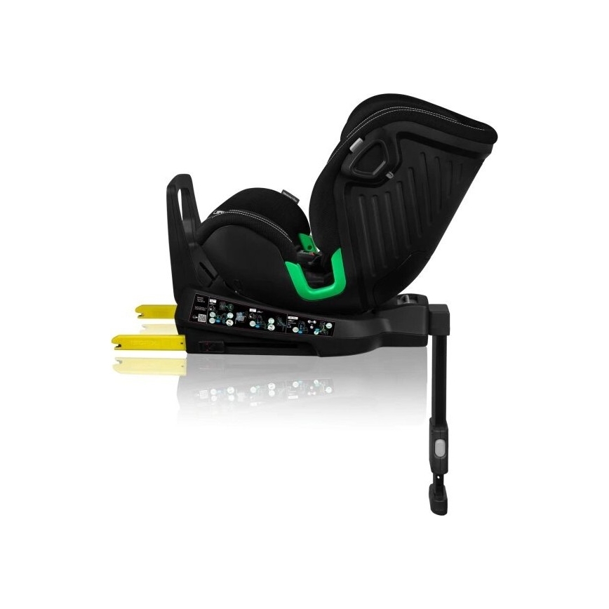 Lionelo - Silla de coche con base giratoria HARMONY i-Tamaño 40-150 cm negro
