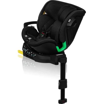 Lionelo - Silla de coche con base giratoria HARMONY i-Tamaño 40-150 cm negro