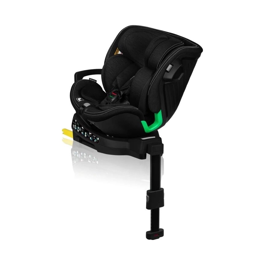 Lionelo - Silla de coche con base giratoria HARMONY i-Tamaño 40-150 cm negro