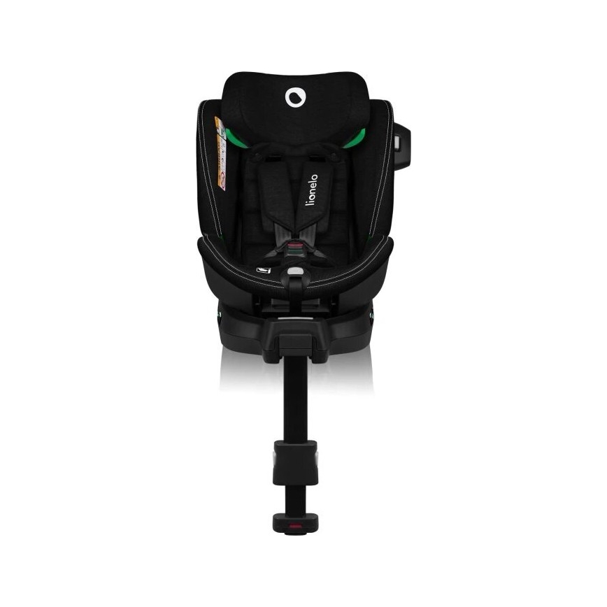 Lionelo - Silla de coche con base giratoria HARMONY i-Tamaño 40-150 cm negro